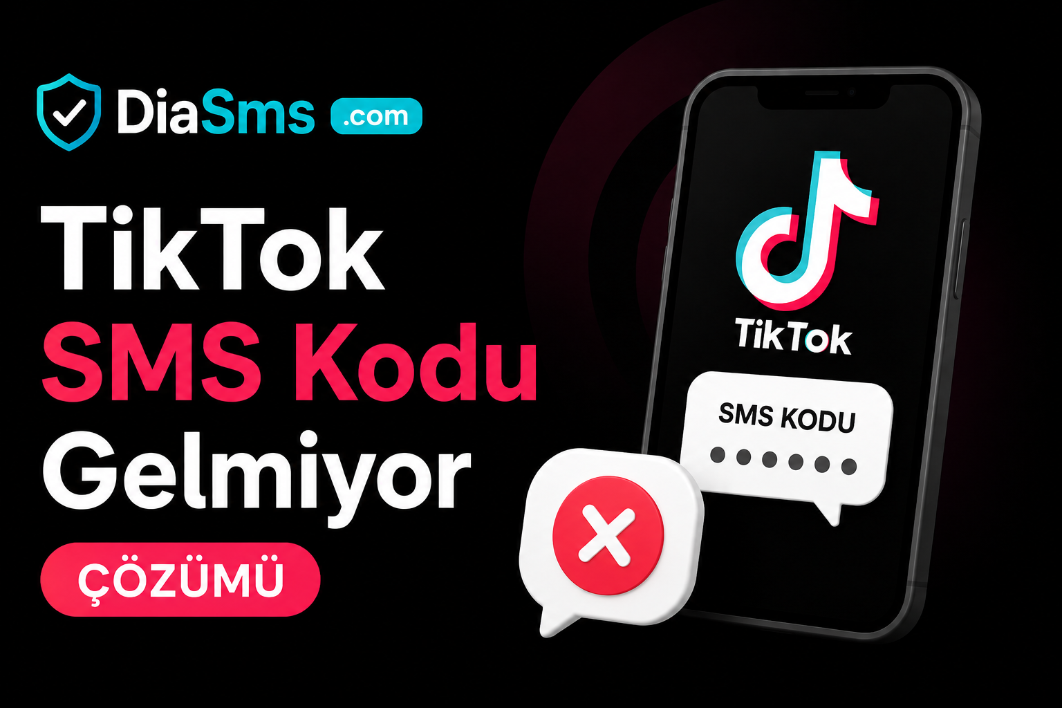TikTok SMS Kodu Gelmiyor 2026 (%100 Çözümü) - DiaSms